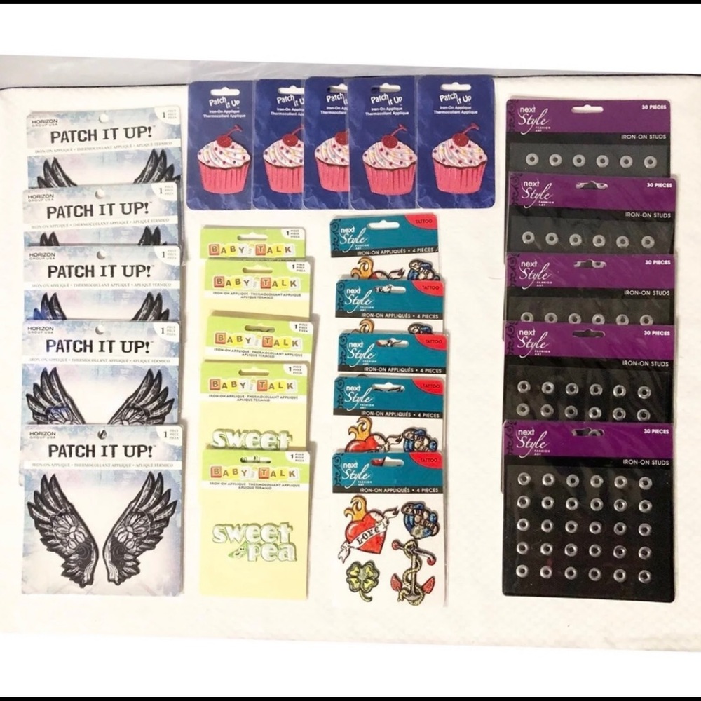 25 Pack Iron-On Patches/Appliqués